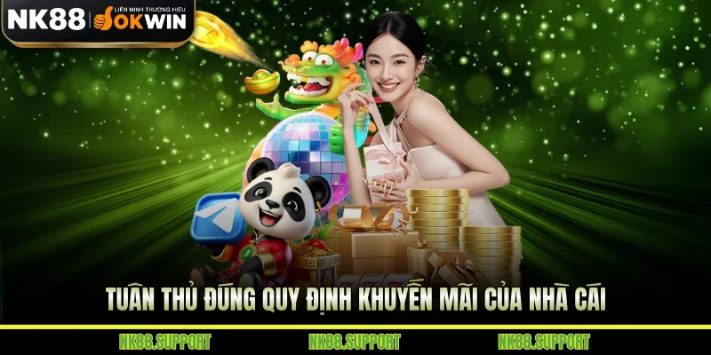 Tuân thủ đúng quy định khuyến mãi của nhà cái